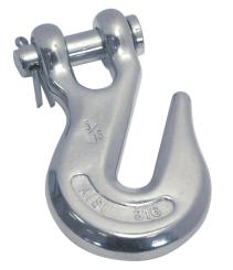 Clevis grab hook with jaw