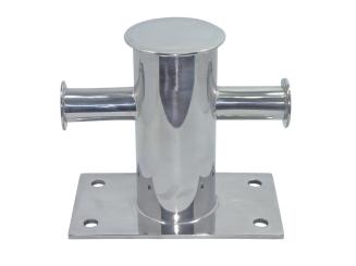 Bollard with counter plate