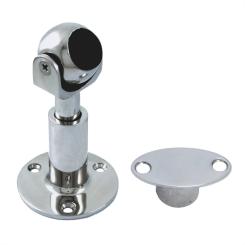 Adjustable magnetic door holder, flush mount plate