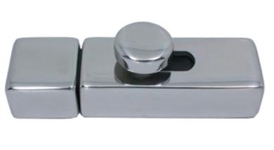 Spring loaded slide latch for on top mounting