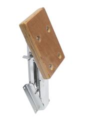 Outboard motor bracket with wood plate