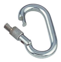 Oval spring hook with screw sleeve