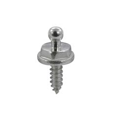 Tapping screw for snap fastener