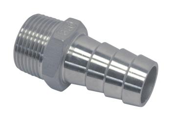 Hose connection with external thread