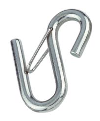S-hook with safety latch