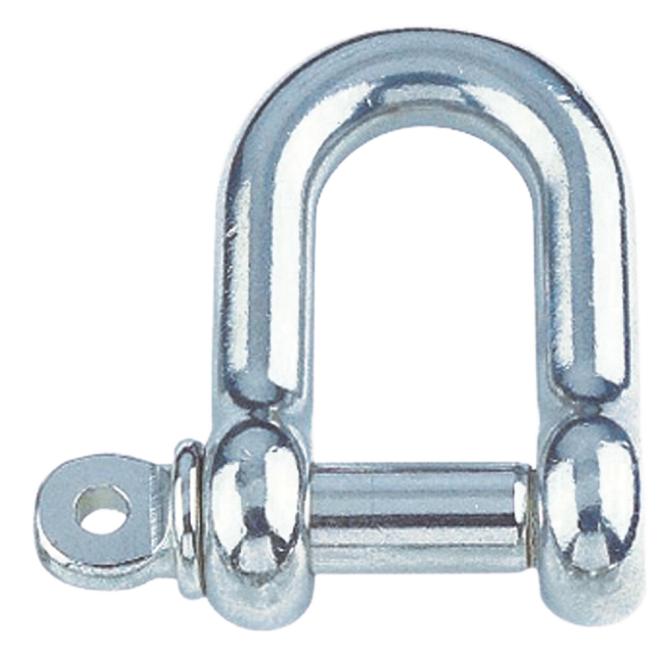 Manille En D Droite En Acier Inoxydable AISI 316 - M6 X 38 Mm, Charge De Rupture 1500 Kg - Josenidny